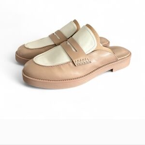 Marc Fisher Burlesk Tan Loafer Mule - Size 11